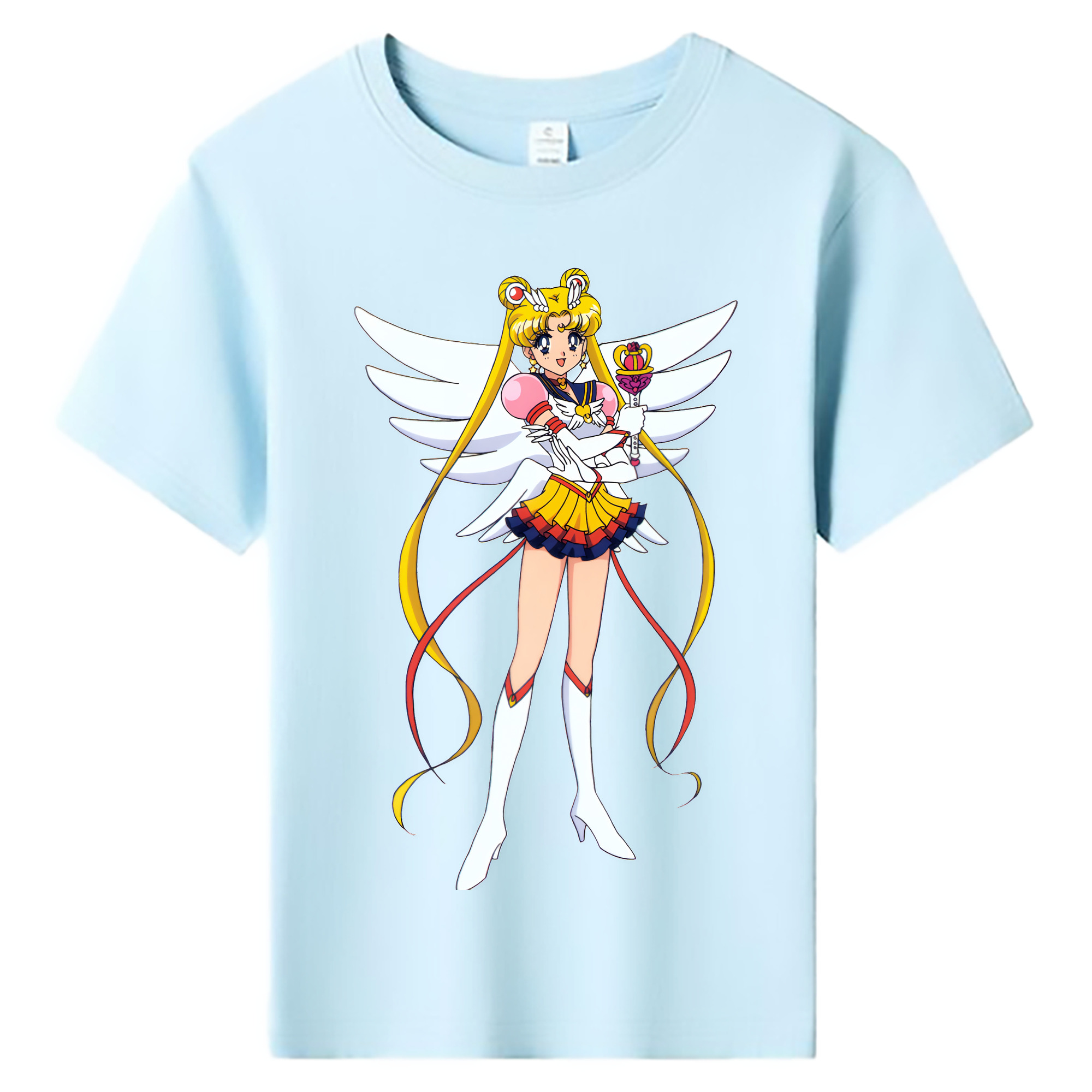 （画像用） 美少女戦士セーラームーン 月野 うさぎ つきの うさぎ Sailor Moon Tsukino Usagi 綿100％キッズTシャツ（フロントプリント）